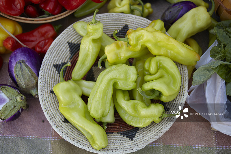 市场上的尖椒图片素材
