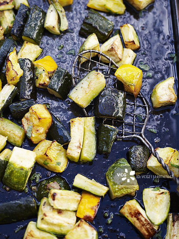 烤箱烤西葫芦图片素材