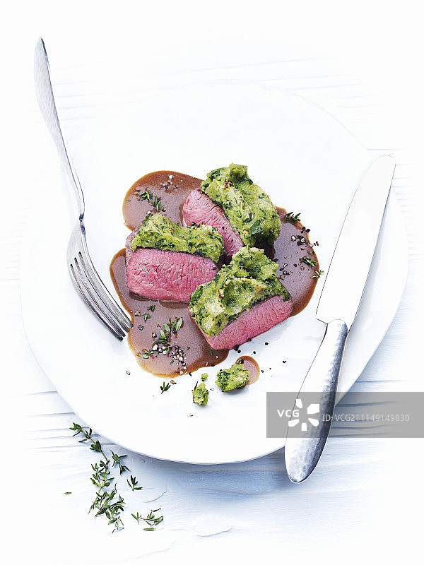 芥末香草皮羊肉图片素材