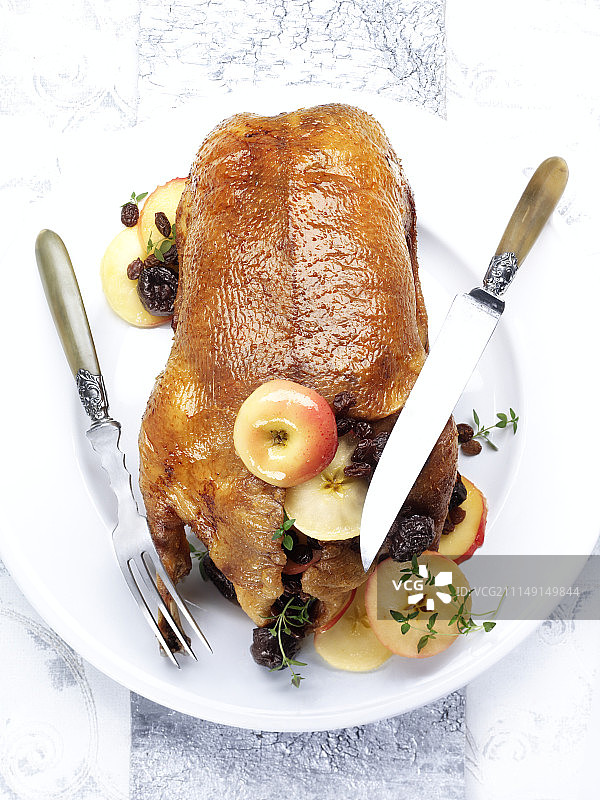 喜庆的烤鹅图片素材