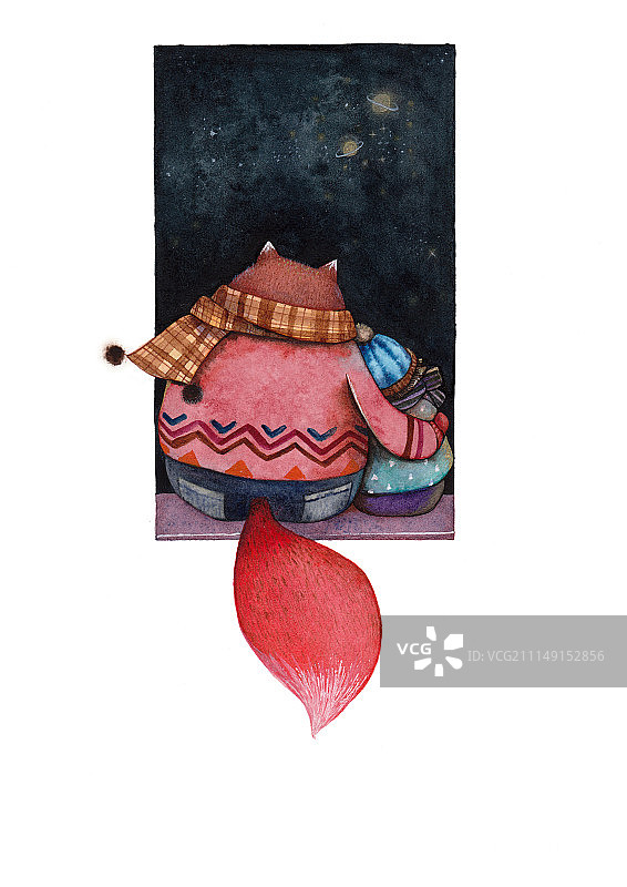 狐狸和女孩图片素材