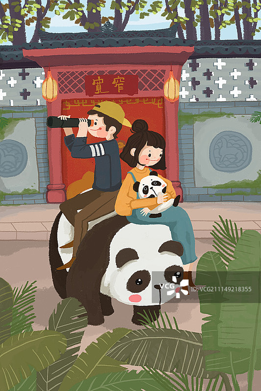 熊猫乐园图片素材