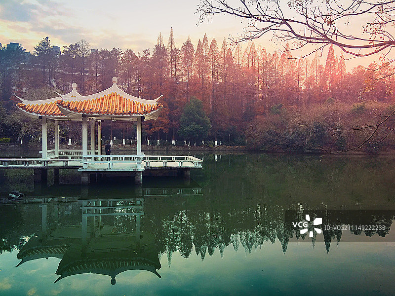 安徽省合肥市环城公园风景图片素材