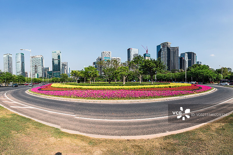 市民中心下的深圳图片素材