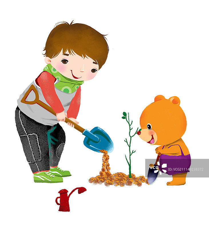 背景分离人物系列组图共3000多幅-种植树图片素材