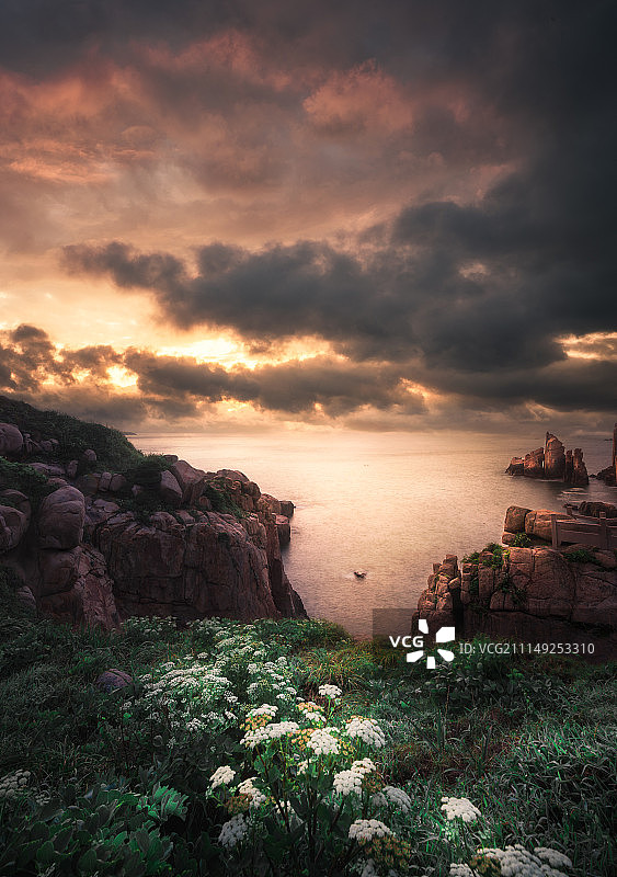 南麂岛日出图片素材