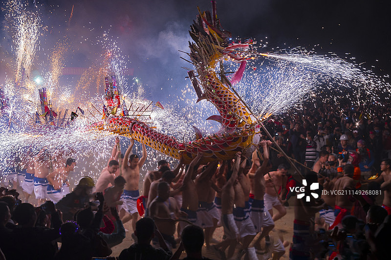 舞火龙图片素材