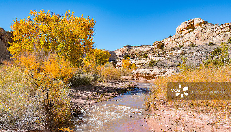 弗里蒙特河秋景图片素材