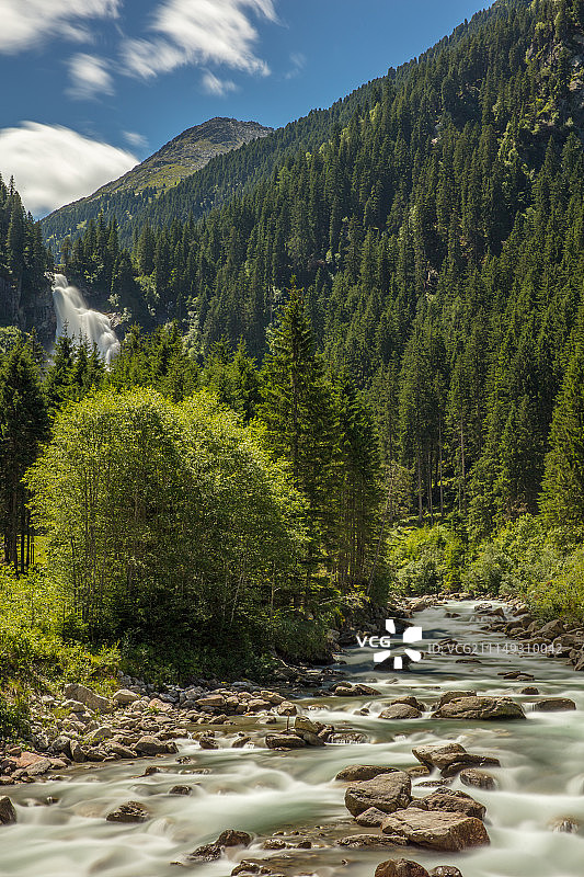 克里姆尔瀑布图片素材