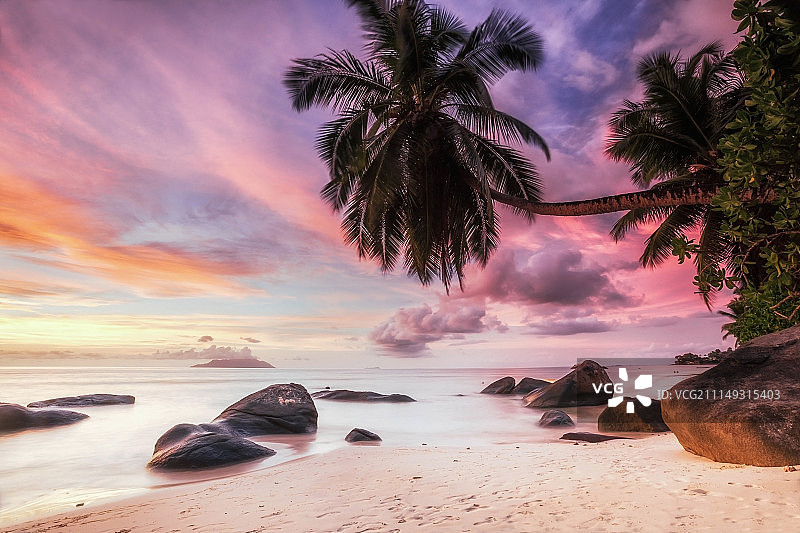 博瓦隆日落图片素材