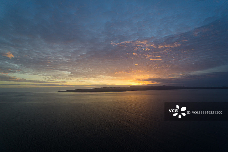 海峡群岛的直升机航拍图片素材