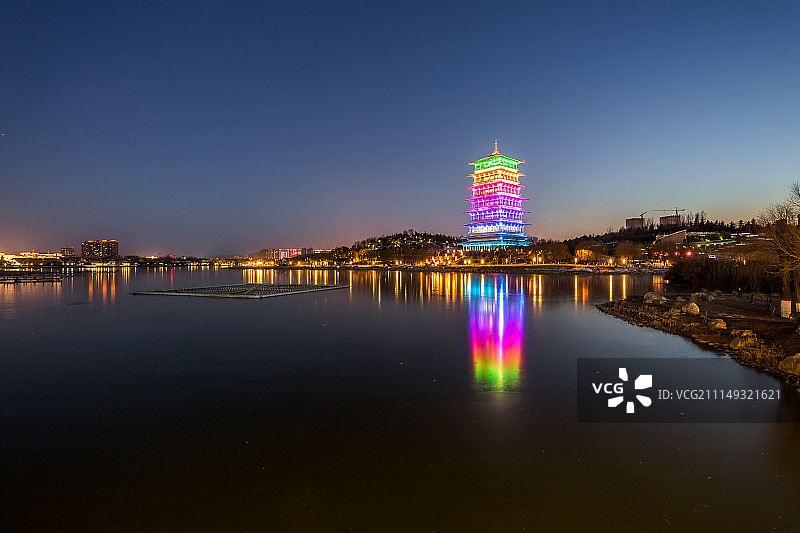 西安新地标长安塔图片素材