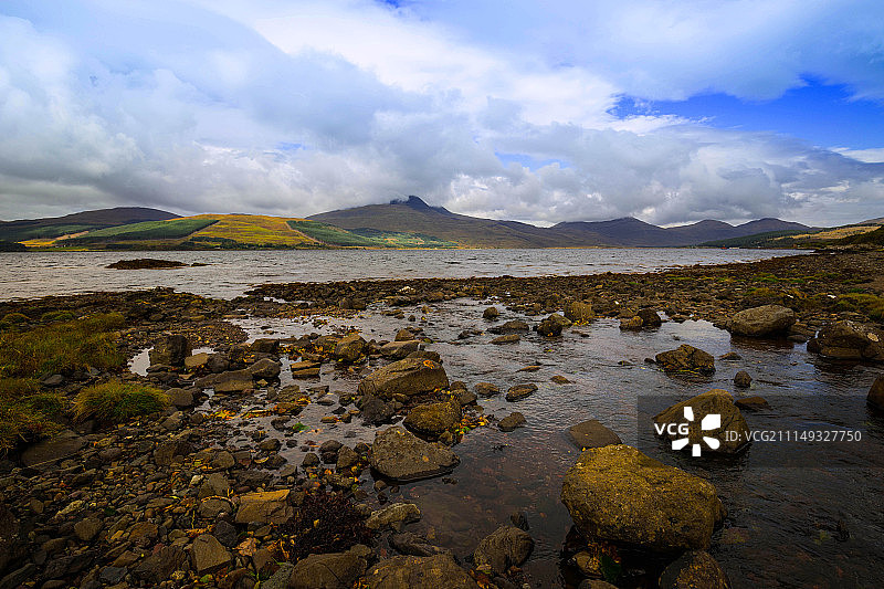 马尔岛斯克里丹湖风光图片素材