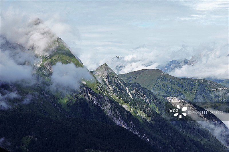 奥地利迈尔霍芬的山峰图片素材
