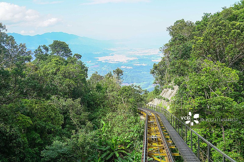 岘港旅游 - 巴拿山缆车系统图片素材