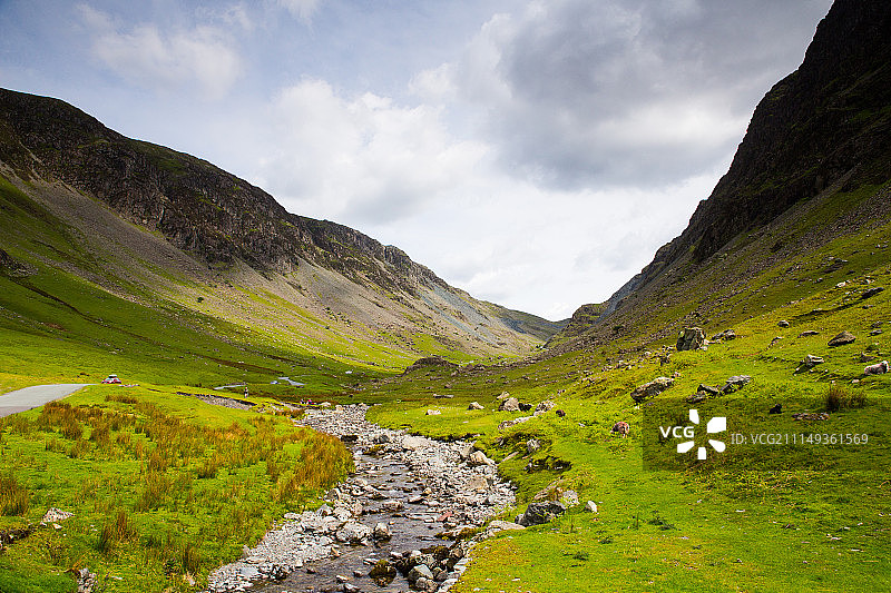 湖区霍尼斯蒂山口图片素材