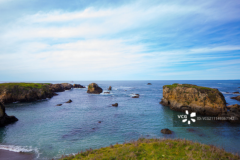 加州布拉格堡玻璃海滩图片素材