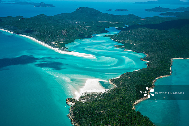澳大利亚昆士兰白天堂海滩图片素材