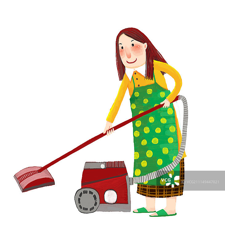 背景分离人物系列组图共3000多幅-打扫卫生的女人图片素材