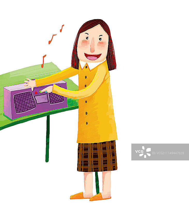 背景分离人物系列组图共3000多幅-打开收音机图片素材