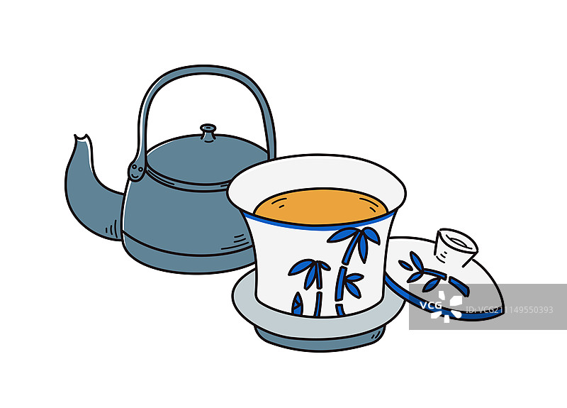 盖碗茶图片素材