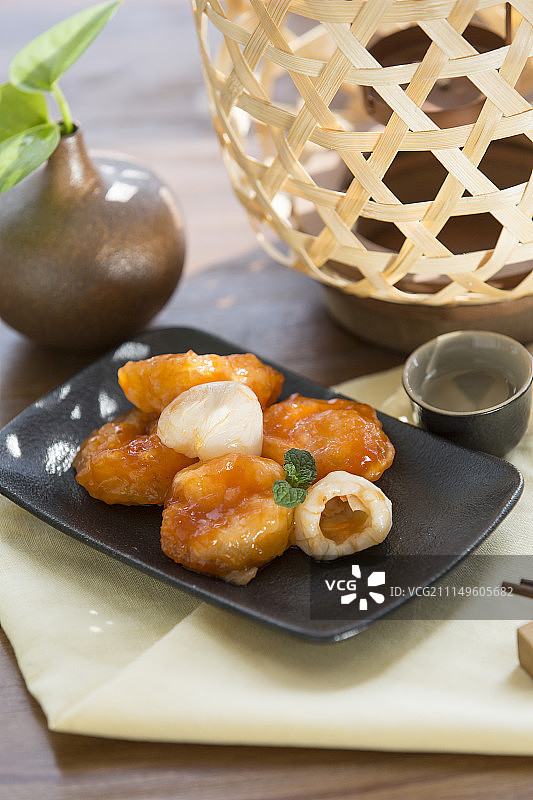 中国菜荔枝虾球图片素材