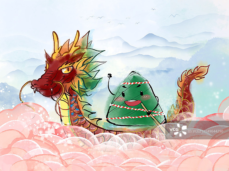 粽子划龙舟2图片素材