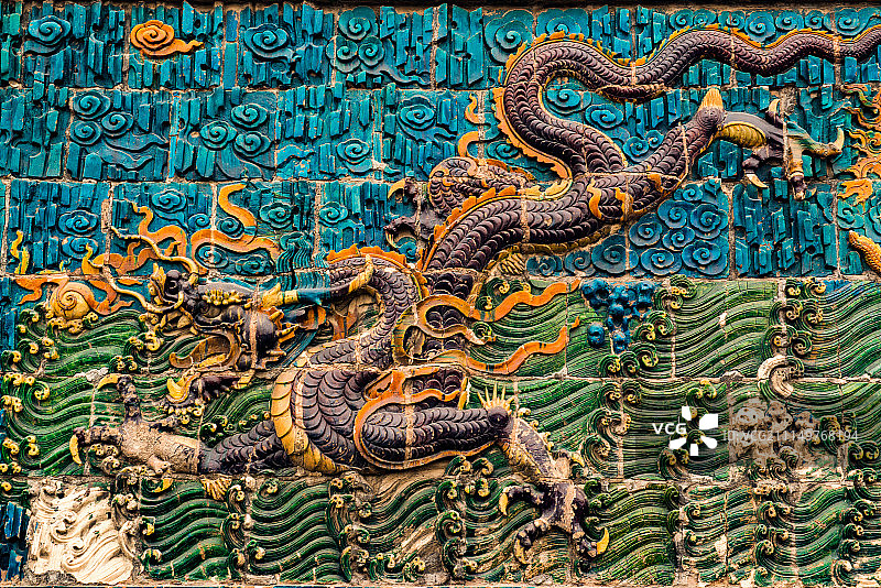 九龙壁图片素材