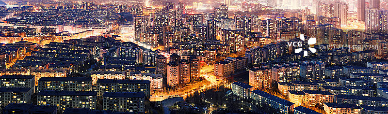 万家灯火图片素材