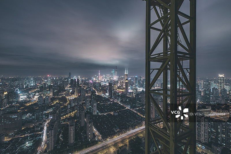 建设中的上海图片素材
