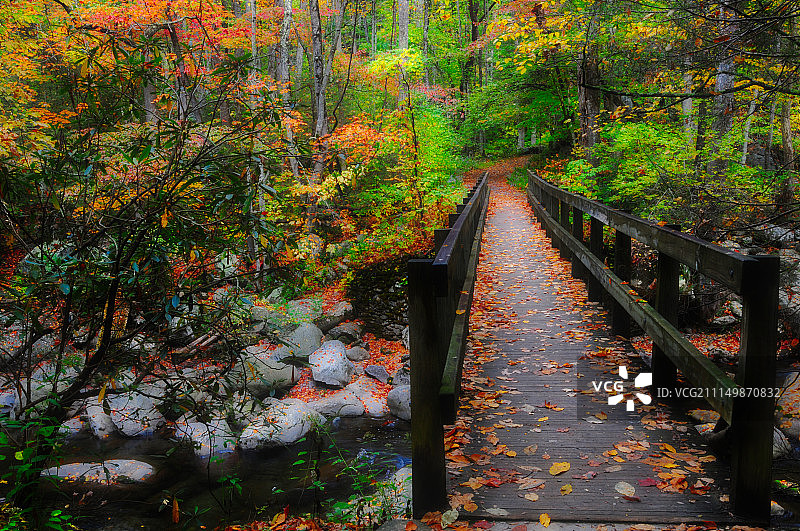 拉姆齐瀑布步道起点图片素材