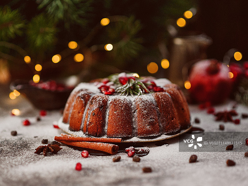 圣诞蛋糕图片素材