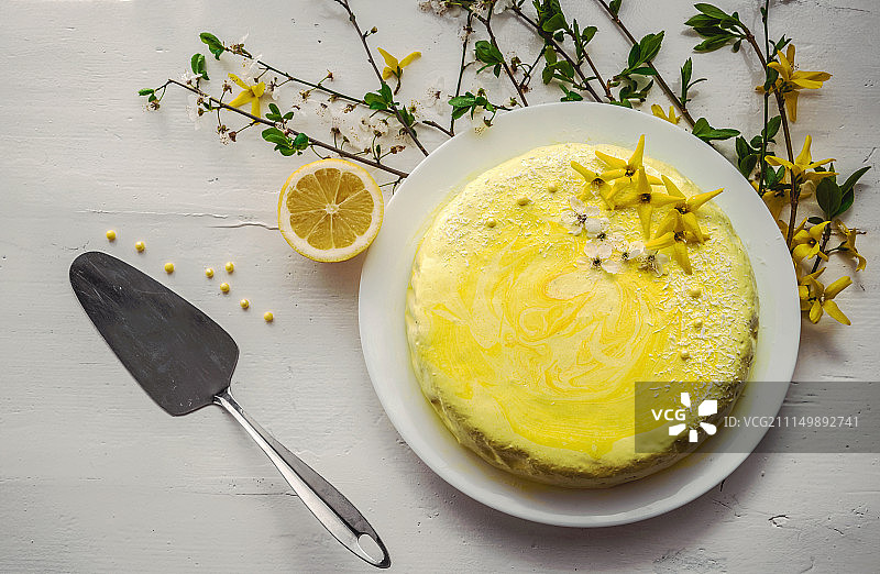 柠檬蛋糕图片素材