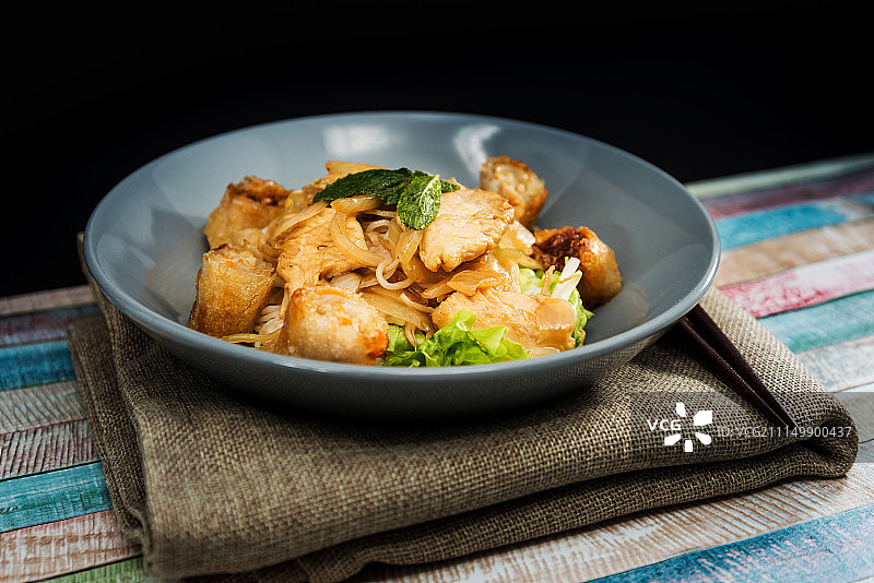 美味的越南檬粉图片素材