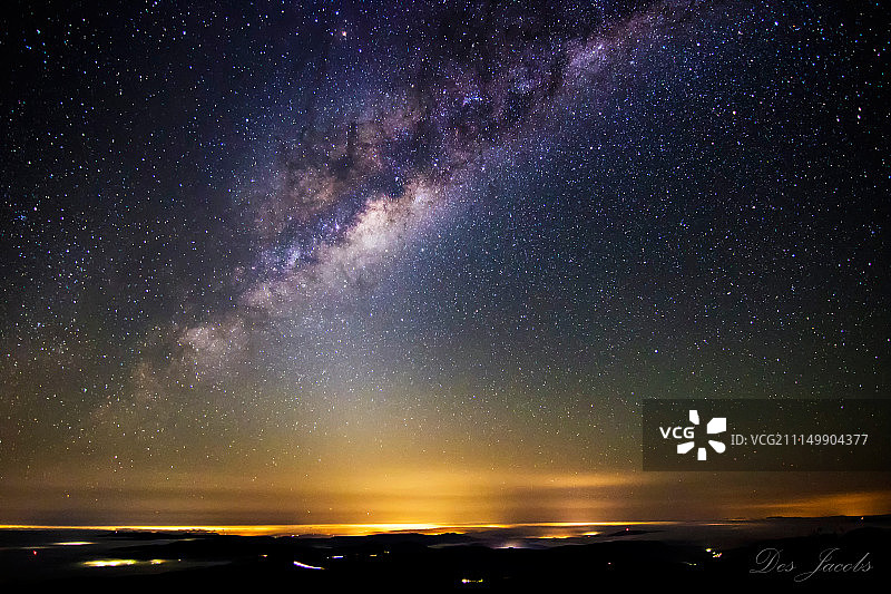 长嘴硬尾鸭银河图片素材