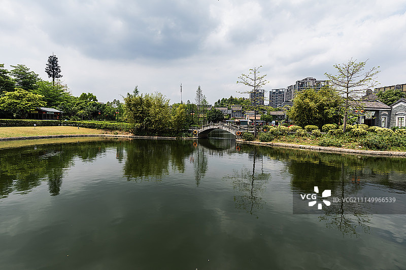 l岭南印象园街景图片素材