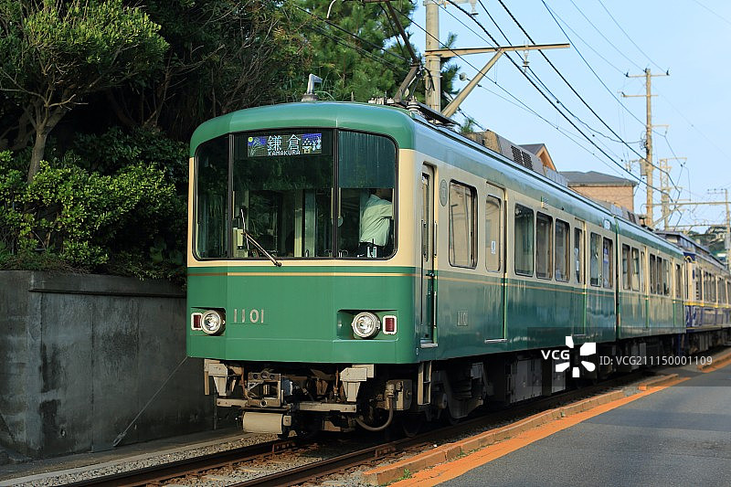 镰仓江之电电车图片素材