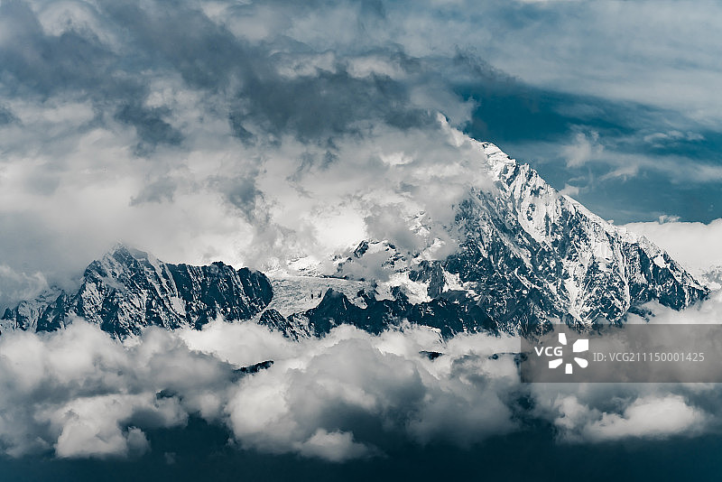 贡嘎神山图片素材