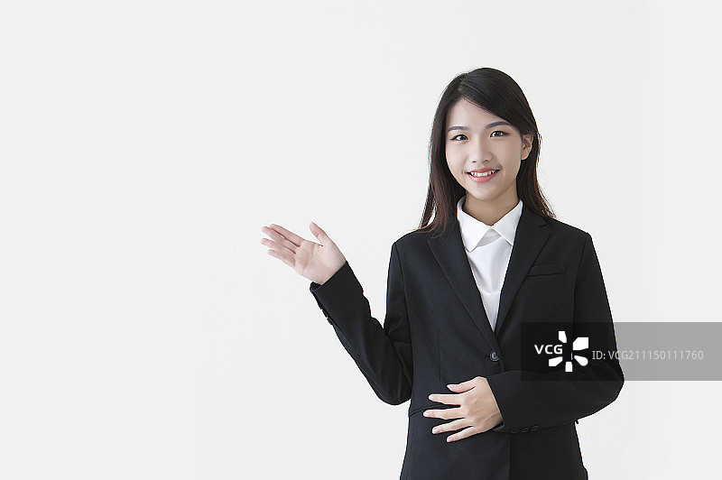 办公女性宣传介绍图片素材