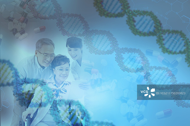 老人医疗关怀图片素材