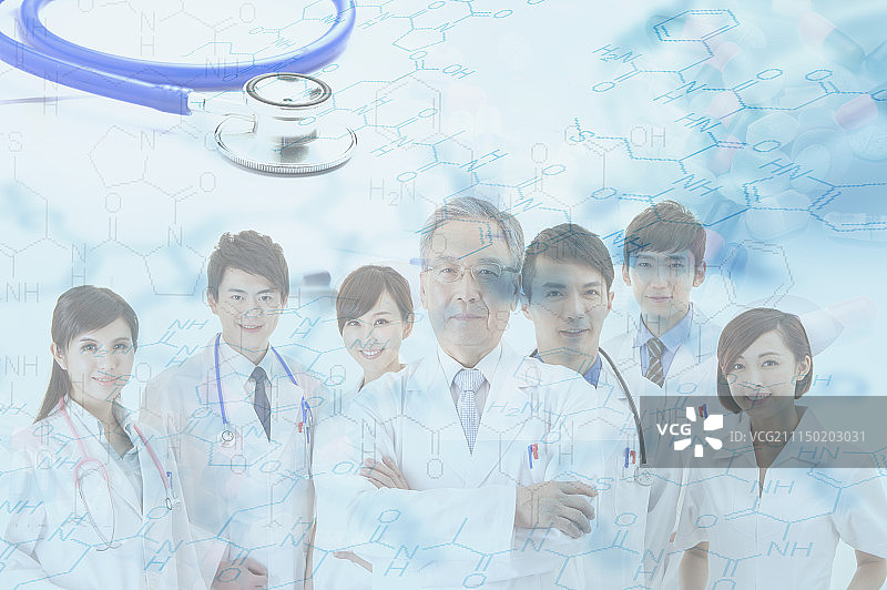医生和护士组成的医疗团队图片素材