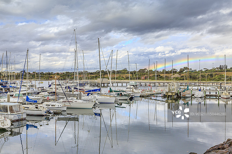 澳大利亚墨尔本游艇俱乐部图片素材