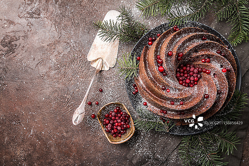 姜饼邦特蛋糕图片素材
