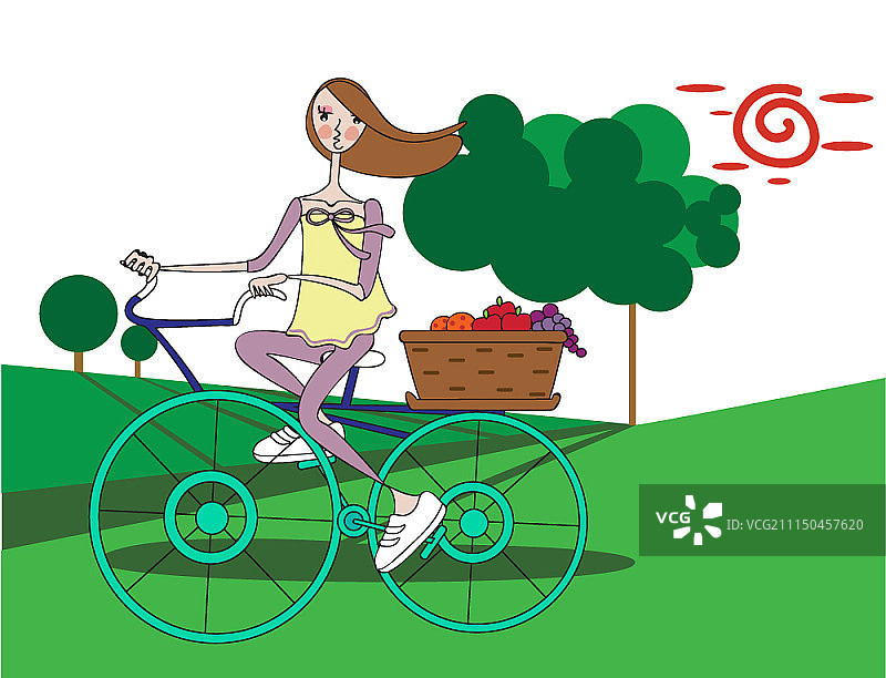 矢量插画：女性生活方式图片素材