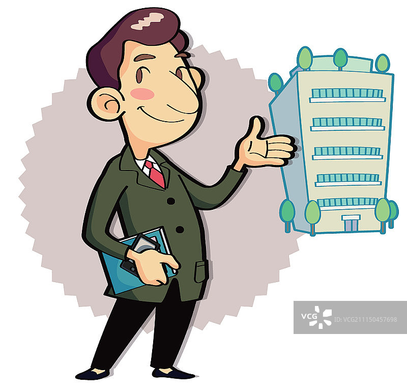 白色背景上的职业角色人物图片素材