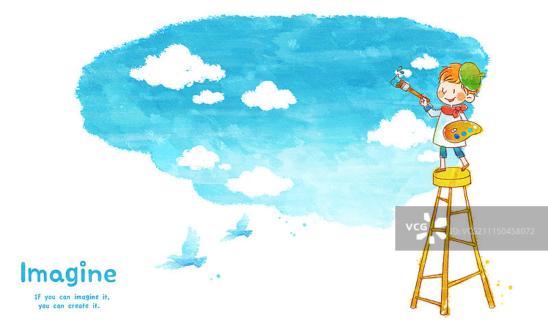 孩子们的想象力图片素材