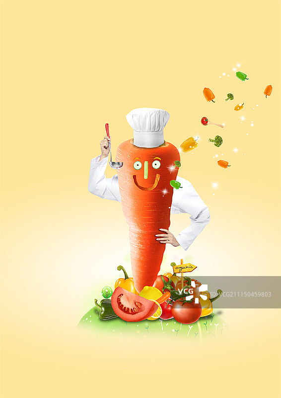 美食主题合成图像图片素材