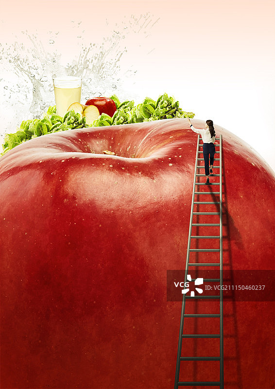 水果主题合成图像图片素材