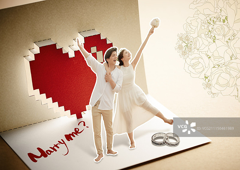 婚礼主题合成图像图片素材