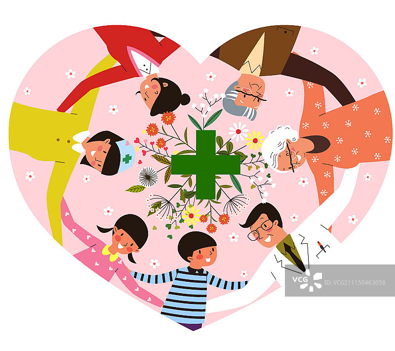 医药健康概念矢量插画图片素材